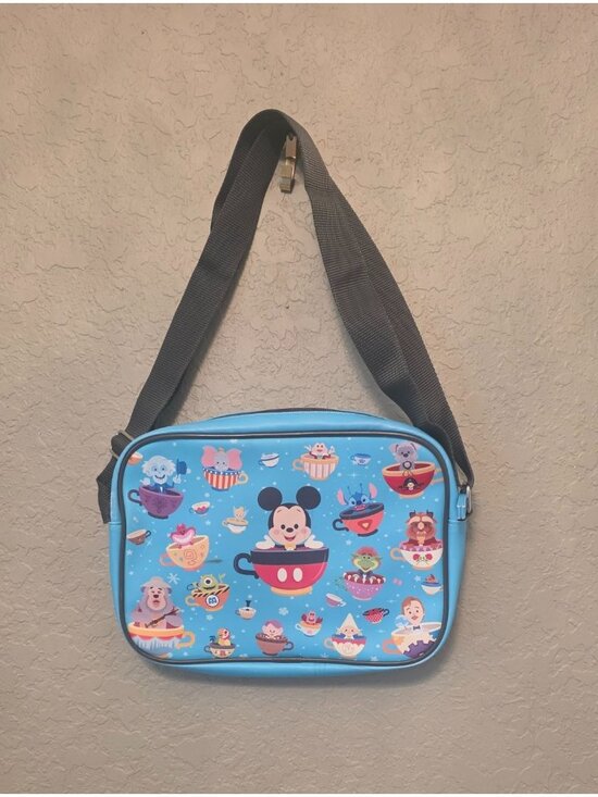 Disney Other - Disney Parks Mickey Mouse Kids Blue Crossbody Travel Bag Purse GUC